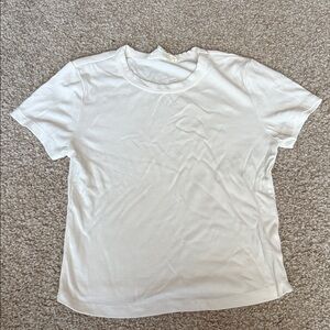 Olive & Oak White Ribbed Tee